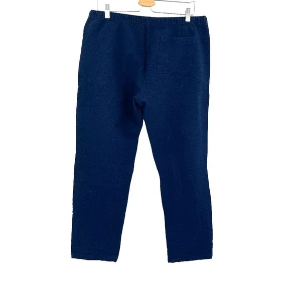 ONIA Pull-on Seersucker Pants In Deep‎ Navy Blue Men's Size Large